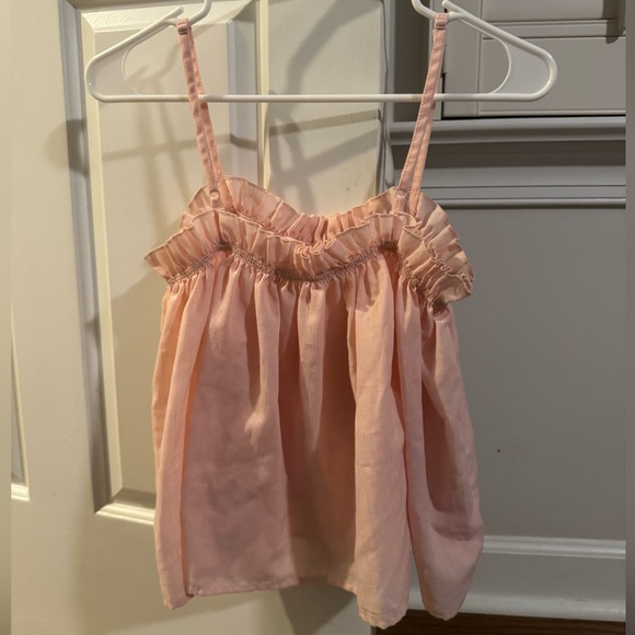 Impecable Pig Pink Ruffled Top - Picture 2 of 3